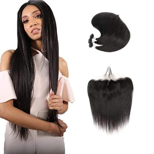 Straight Frontal Hair Bundle